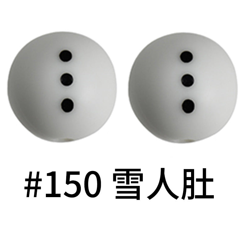 Wholesale 50pcs 16mm Print Silicone Beads Colorful Silicone Water Transfer Beads